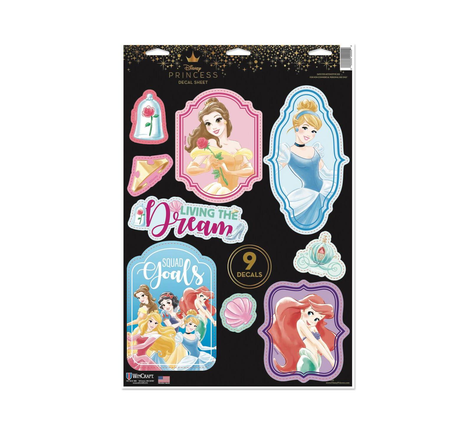 Wincraft Disney Princess 11" x 17" Multi-Use Decal Sheet