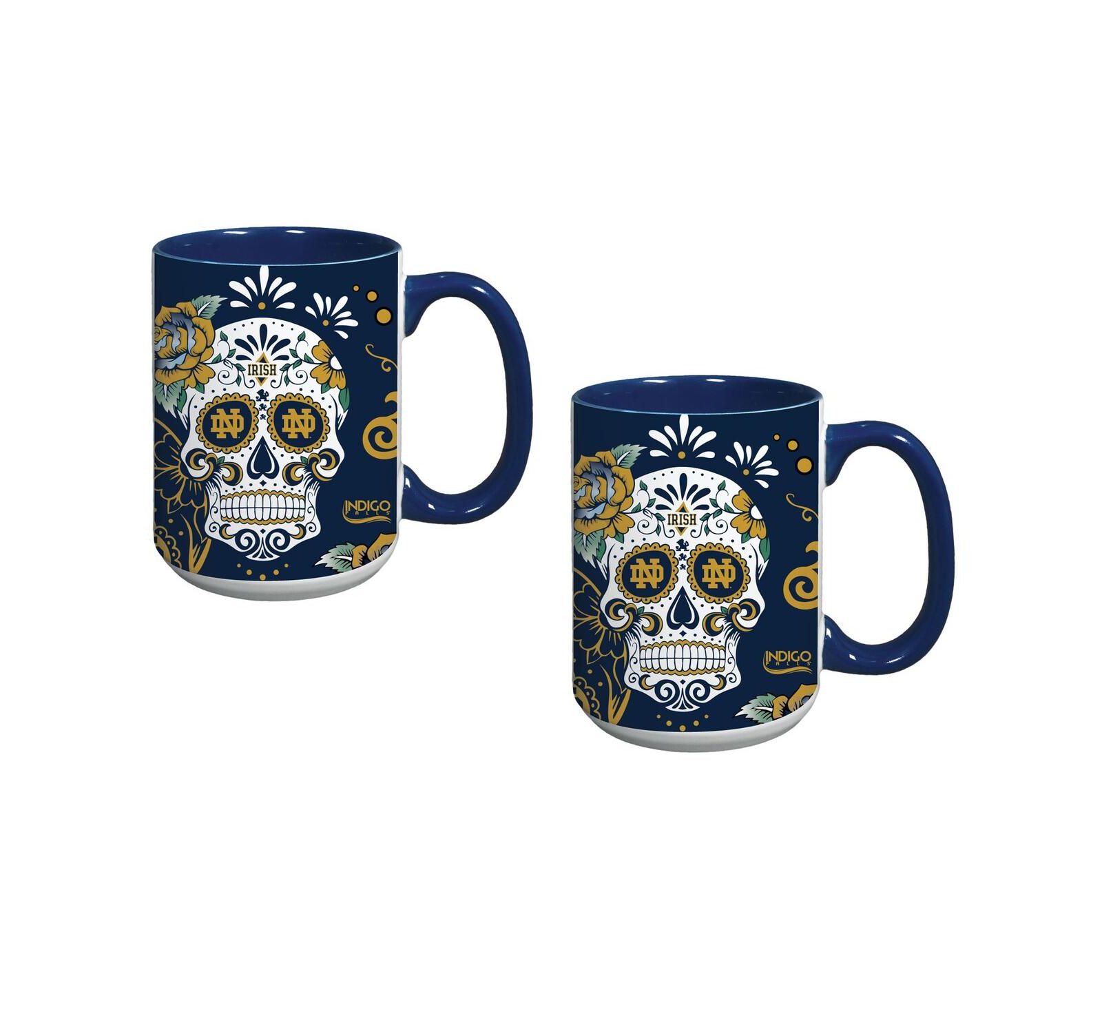 Набор кружек Indigo Falls Notre Dame Fighting Irish Two-Pack Dia De Los Muertos