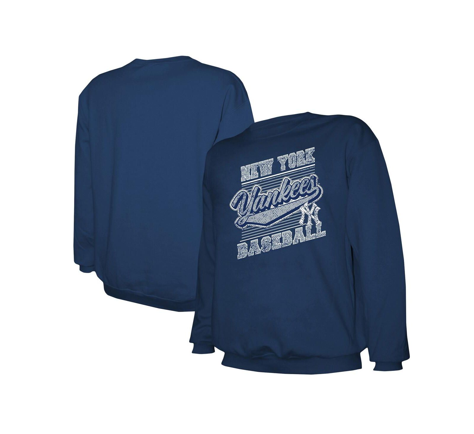 Мужской свитшот Stitches Navy New York Yankees Pullover