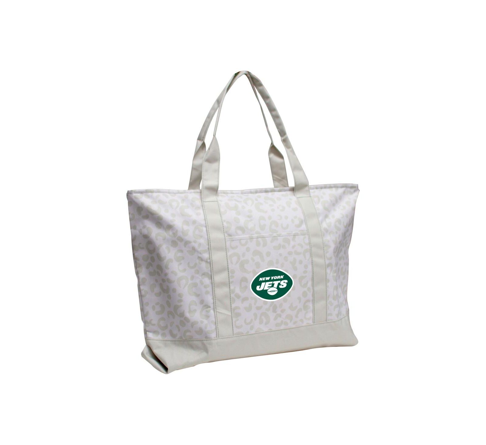 Logo Brands New York Jets Leopard Pattern Tote