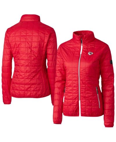 Женская куртка Cutter & Buck Red Kansas City Chiefs Rainier PrimaLoft Eco Insulated Full-Zip Puffer