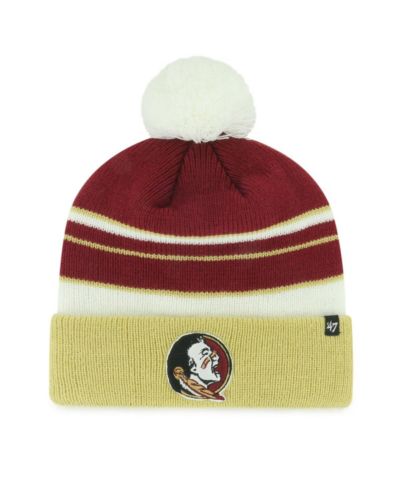 Детская вязаная шапка '47 Brand Florida State Seminoles Peewee Cuffed с помпоном