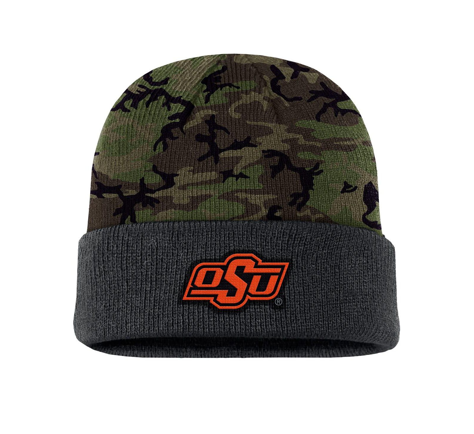 Nike Men's Camo Oklahoma State Cowboys Military Appreciation Cuffed Knit Hat