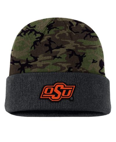 Nike Men's Camo Oklahoma State Cowboys Military Appreciation Cuffed Knit Hat