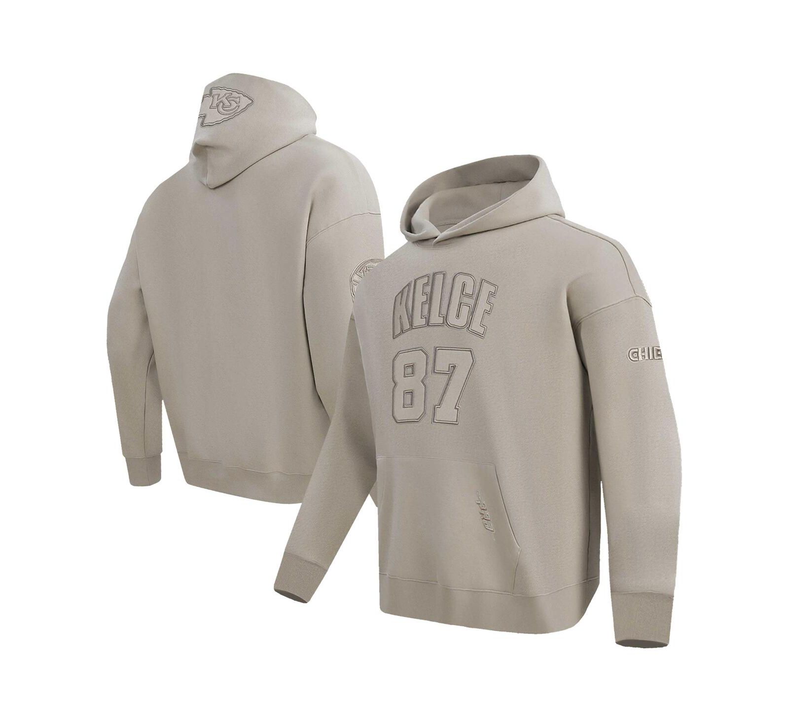 Мужское флисовое худи Pro Standard Tan Kansas City Chiefs Player Name & Number Pullover