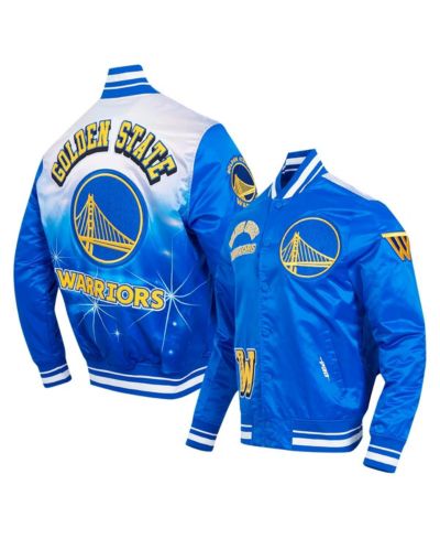 Мужская атласная куртка Pro Standard Royal Golden State Warriors с кнопками