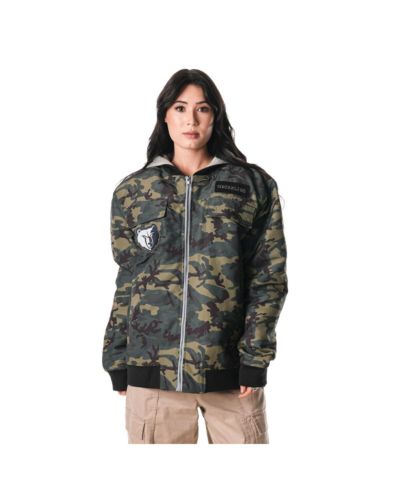 Мужская и женская толстовка-бомбер The Wild Collective Camo Memphis Grizzlies Full-Zip