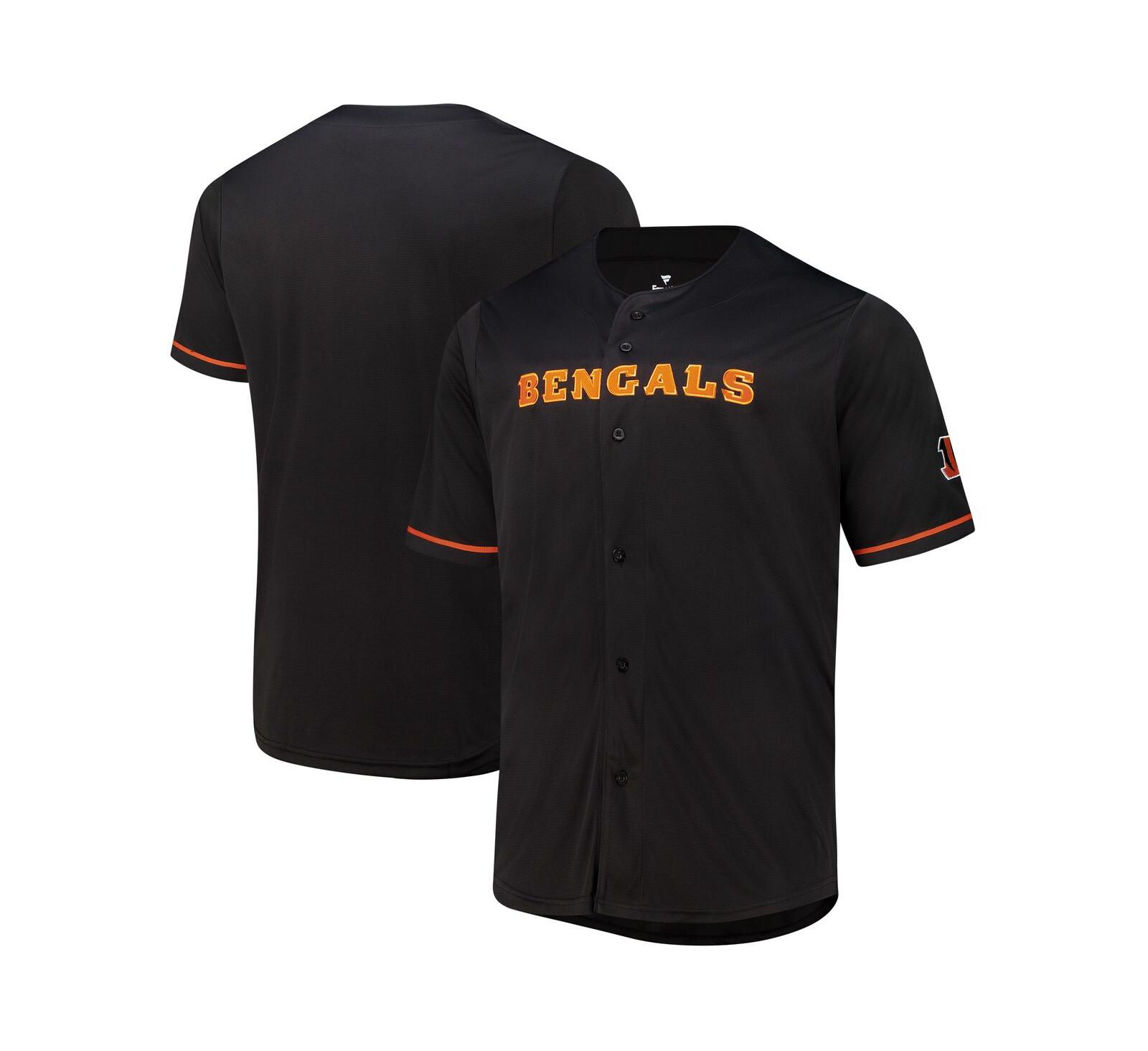 Fanatics Мужская джерси Cincinnati Bengals Pop Full-Button Black
