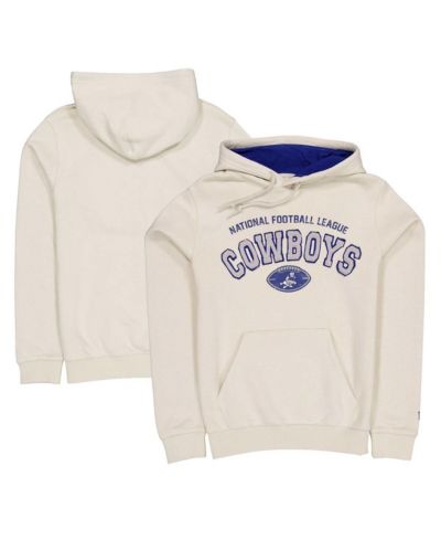New Era Men's Cream Dallas Cowboys Historic Pullover Hoodie