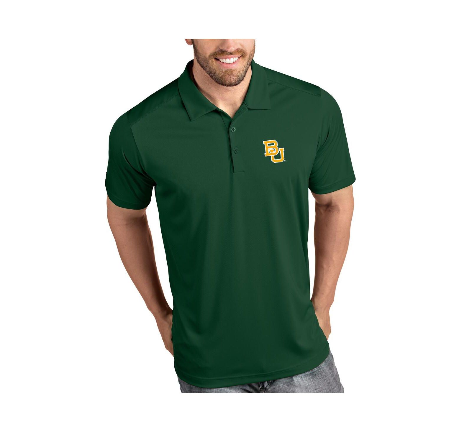Поло Antigua Green Baylor Bears Tribute