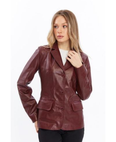 Кожаная куртка Furniq UK Women's Genuine Leather