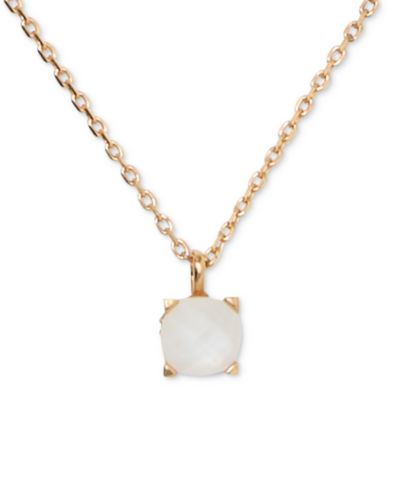 Подвеска-кулон Kate Spade New York Gold-Tone Cubic Zirconia, 16" + 3" extender