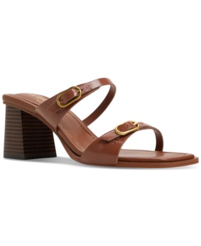 ALDO Women's Maymay Buckle Double Band Block-Heel Slide Sandals