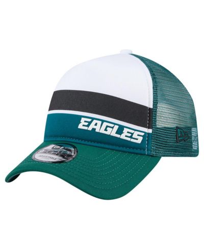 Детская кепка New Era Midnight Green Philadelphia Eagles Sport Night Color Block 9FORTY A-Frame Trucker регулируемая