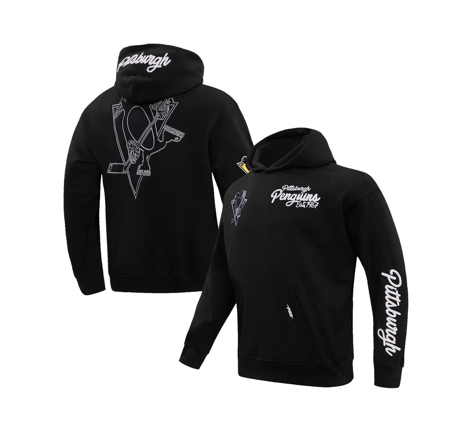 Худи Pro Standard Men's Black Pittsburgh Penguins Paint the City Pullover