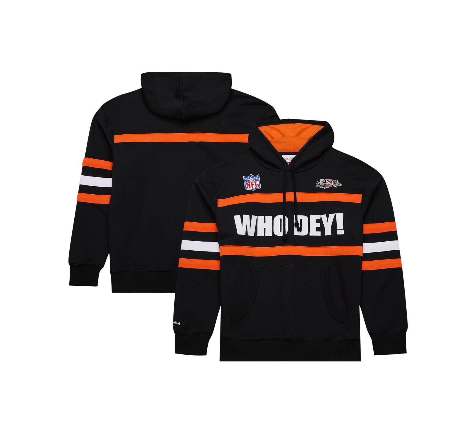 Мужское худи Mitchell & Ness Cincinnati Bengals Vintage Logo Black