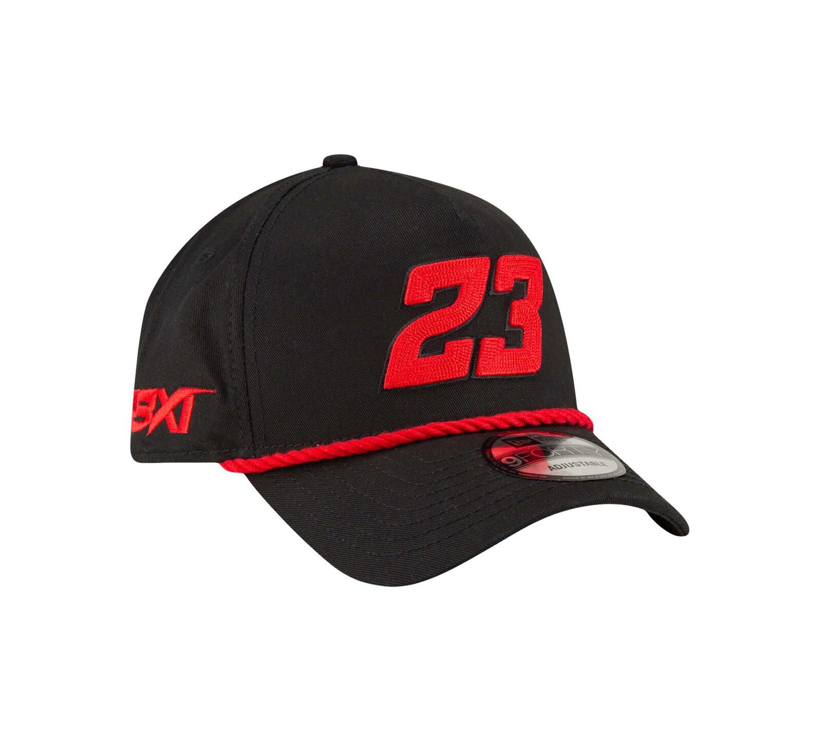 Мужская кепка New Era Black Bubba Wallace Rope A-Frame 9FORTY Adjustable