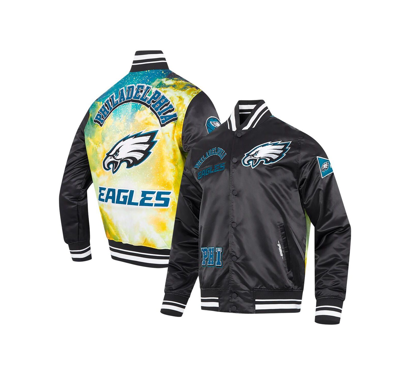 Мужская сатиновая куртка Pro Standard Philadelphia Eagles Sublimated в цвете Black