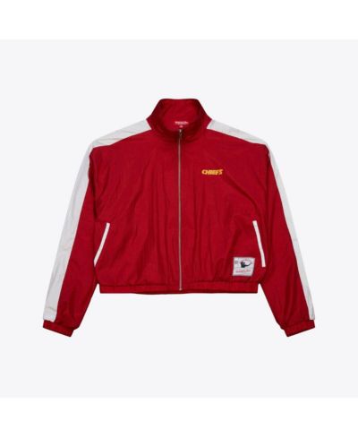Mitchell & Ness Женская укороченная куртка на молнии Red Kansas City Chiefs Nylon