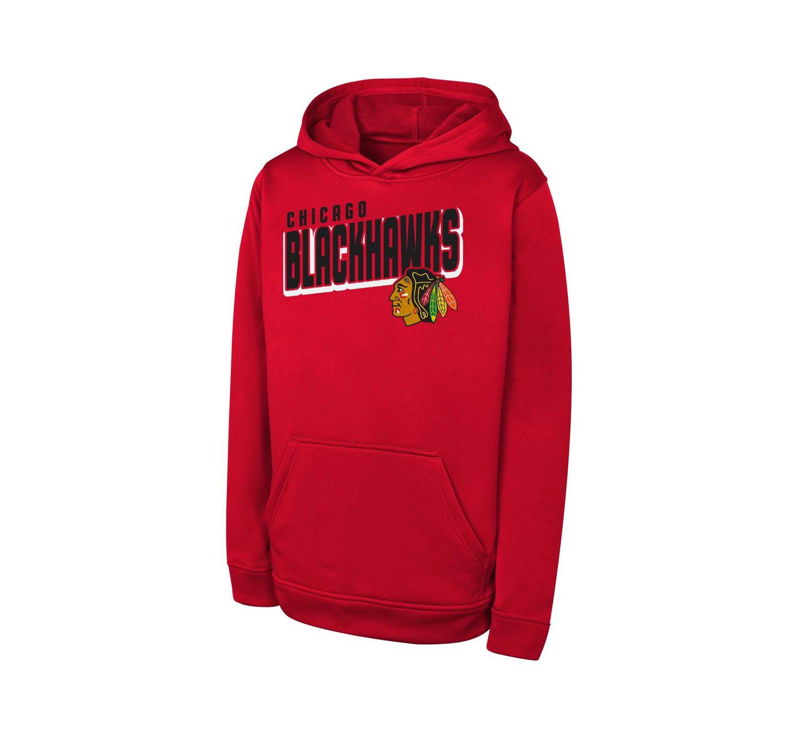 Худи Outerstuff Chicago Blackhawks Cyber Punk Performance для мальчиков и девочек, Red