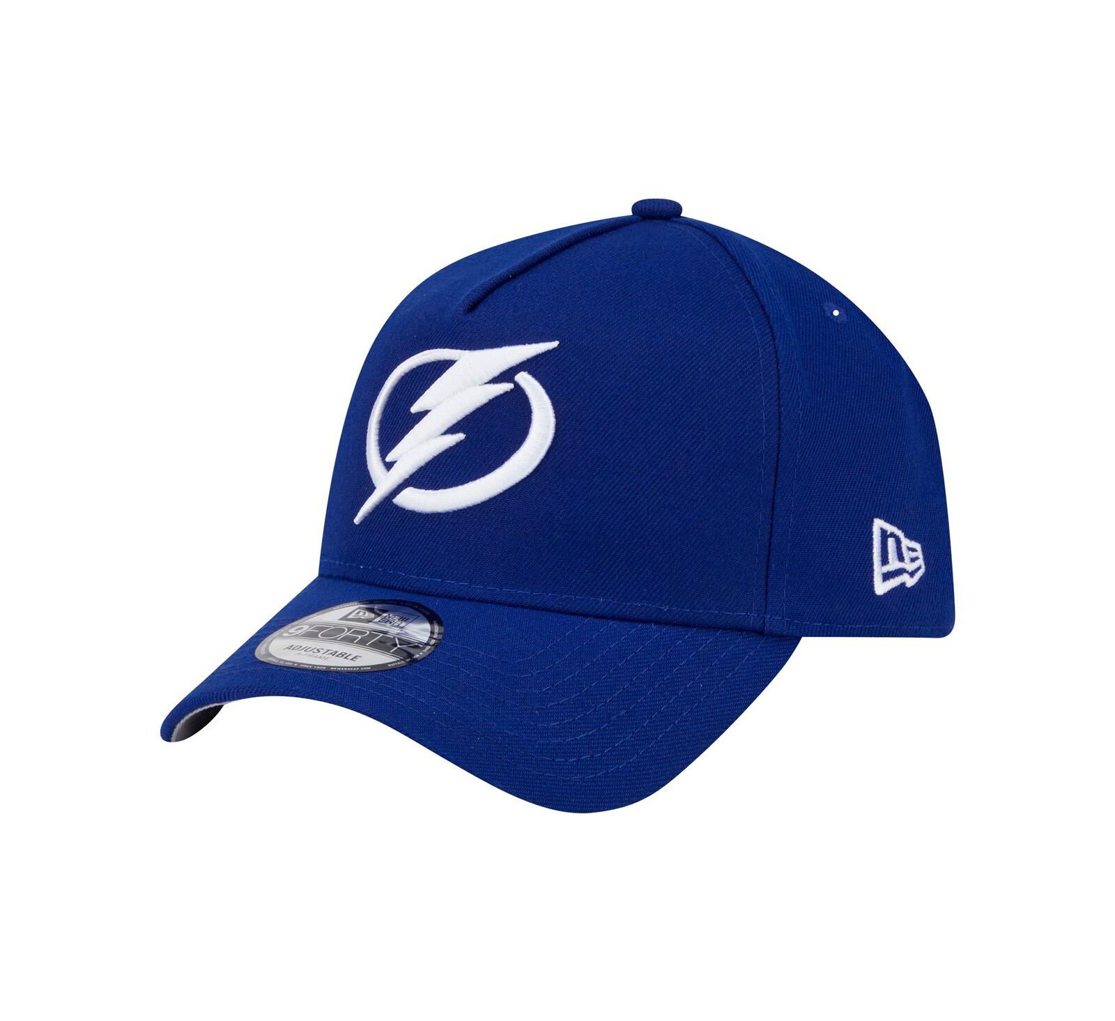 New Era Men's Blue Tampa Bay Lightning Core A-Frame 9FORTY Adjustable Hat