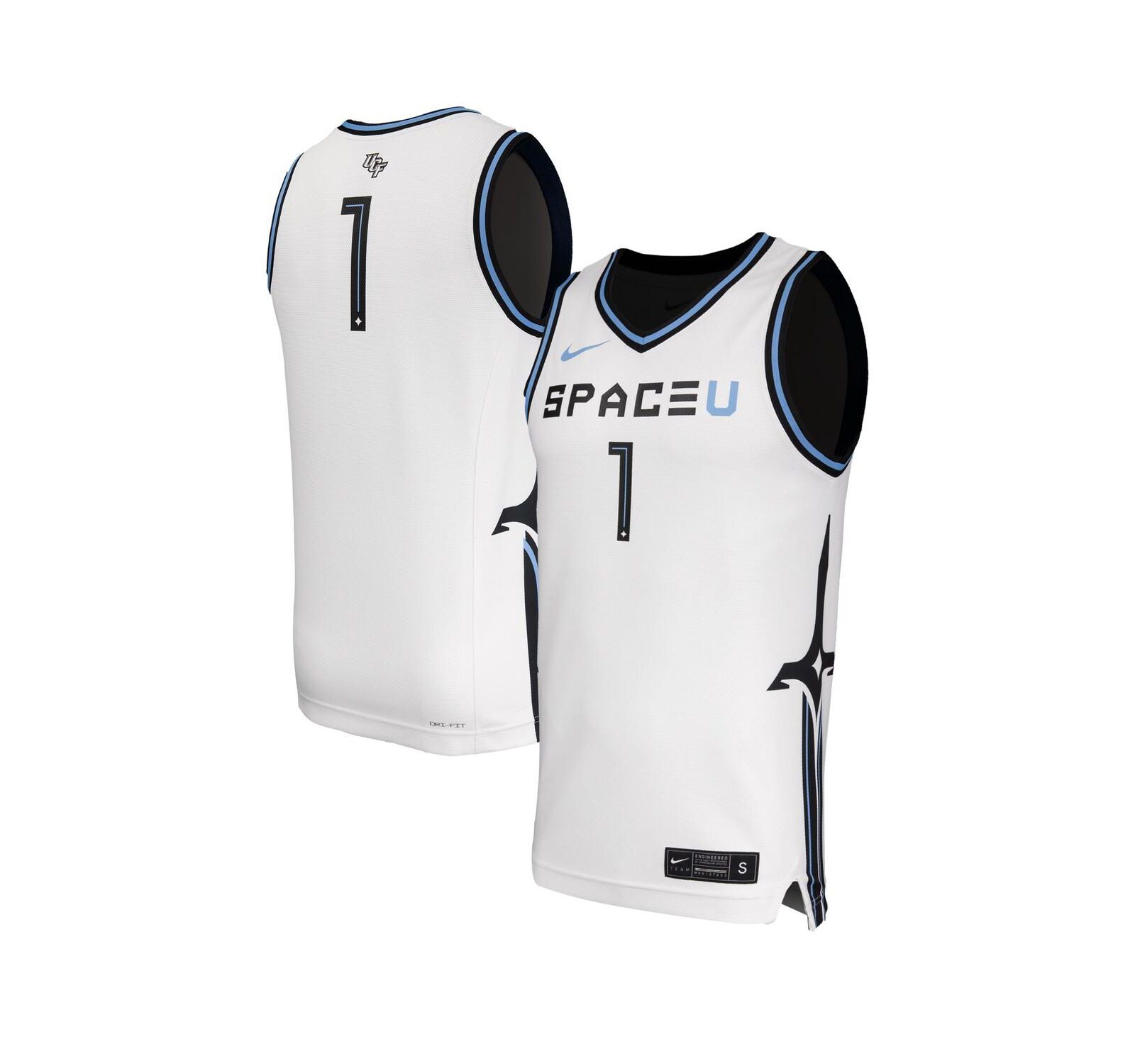 Nike Мужская баскетбольная джерси UCF Knights Space Game Replica White