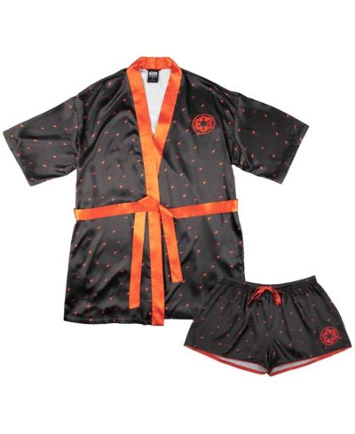 Женский комплект пижамы Heroes & Villains Black Star Wars Imperial Robe Shorts