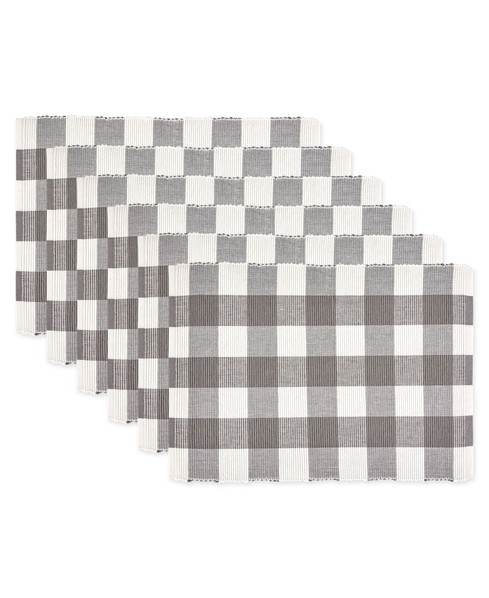 Салфетка Design Imports Buffalo Check Ribbed Set of 6