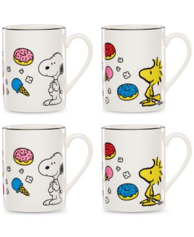 Lenox Mugs Snoopy, набор из 4 шт.