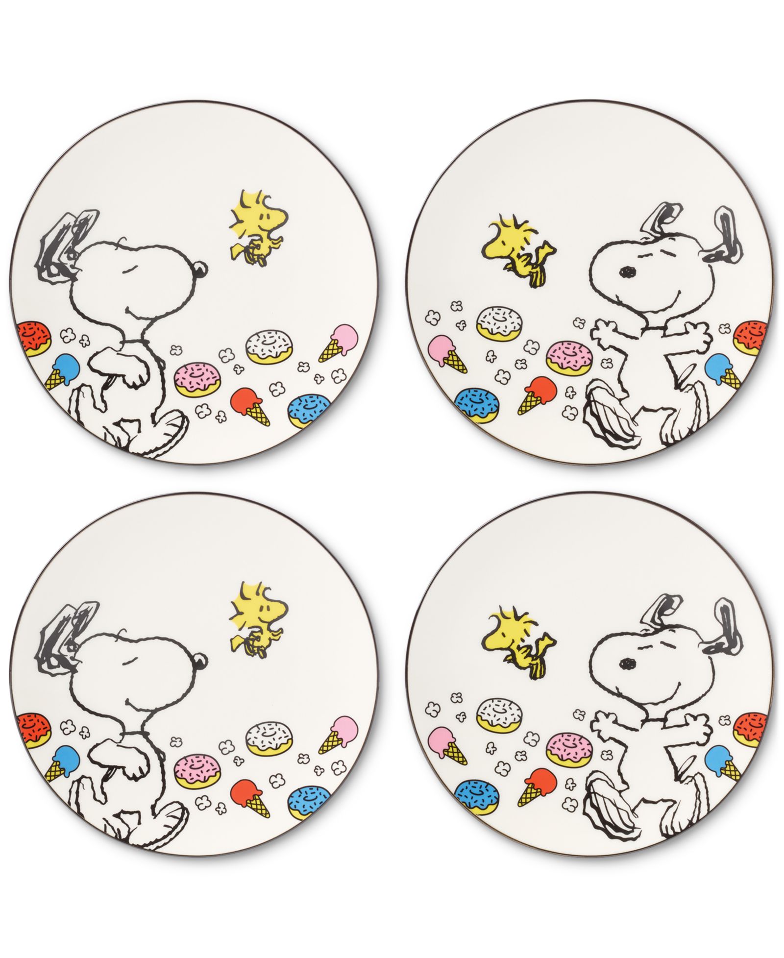 Декоративные тарелки Lenox Chef Snoopy Set of 4