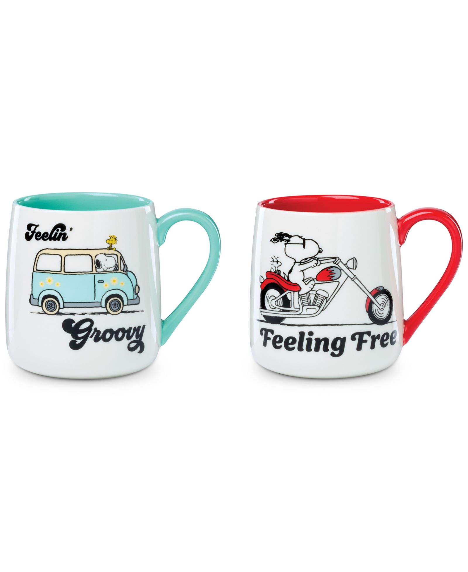 Lenox Peanuts Feelin' Groovy & Feeling Free Mugs, Set of 2
