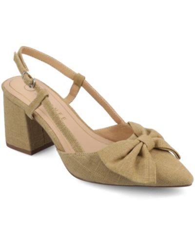 Journee Collection Women's Tailynn Block Heel Slingback Pumps