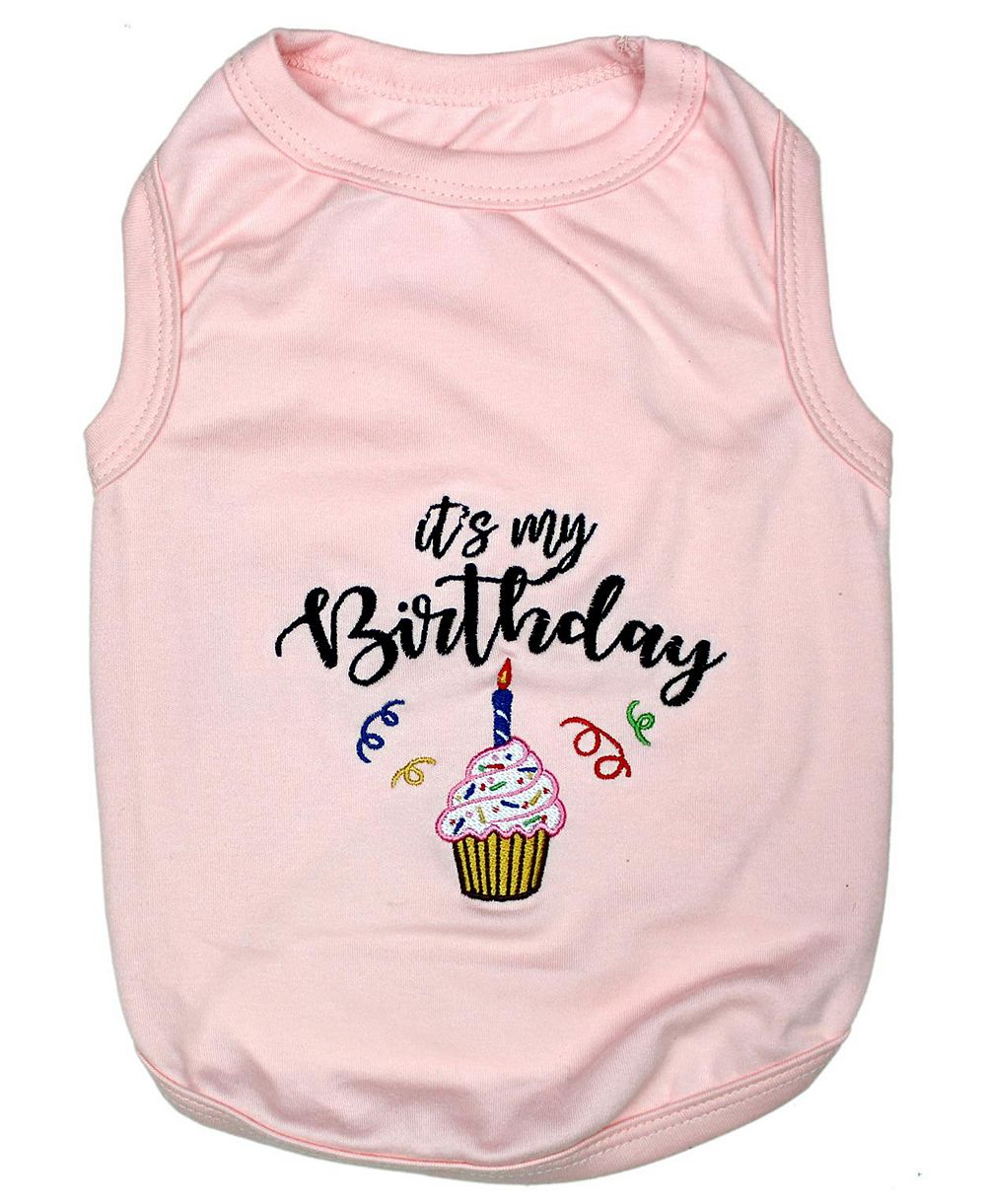 розовая футболка для собак Parisian Pet It's My Birthday