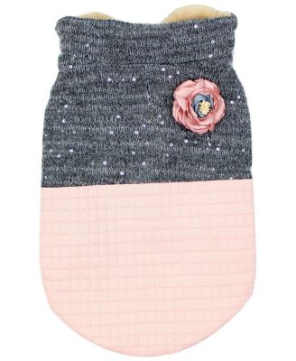 Куртка для собак Parisian Pet Fancy Flower Quilted Pink Dog Jacket