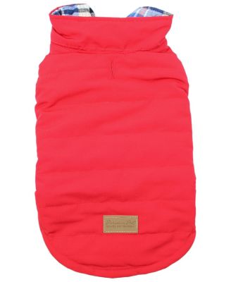 Куртка для собак Parisian Pet Plaid Reversible Red Dog Jacket