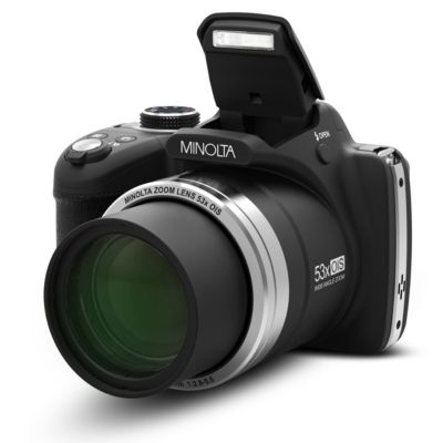 Wi-Fi камера Minolta MN53Z 16MP FHD с 53x оптическим зумом, черная