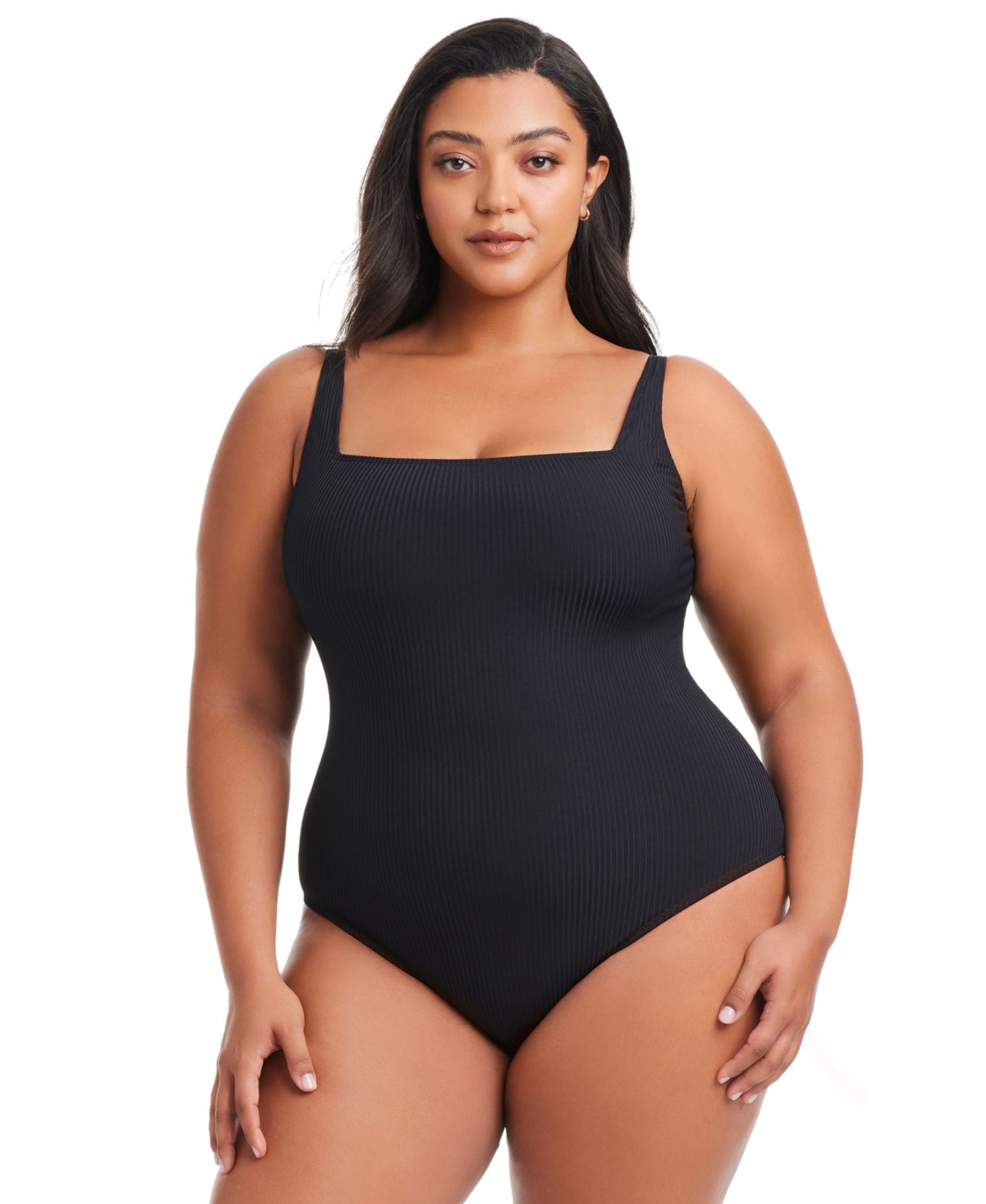 Bleu by Rod Beattie Plus Size купальник с квадратным вырезом