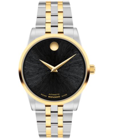Женские часы Movado Museum Classic Swiss Automatic из нержавеющей стали с желтым PVD-покрытием, 33mm