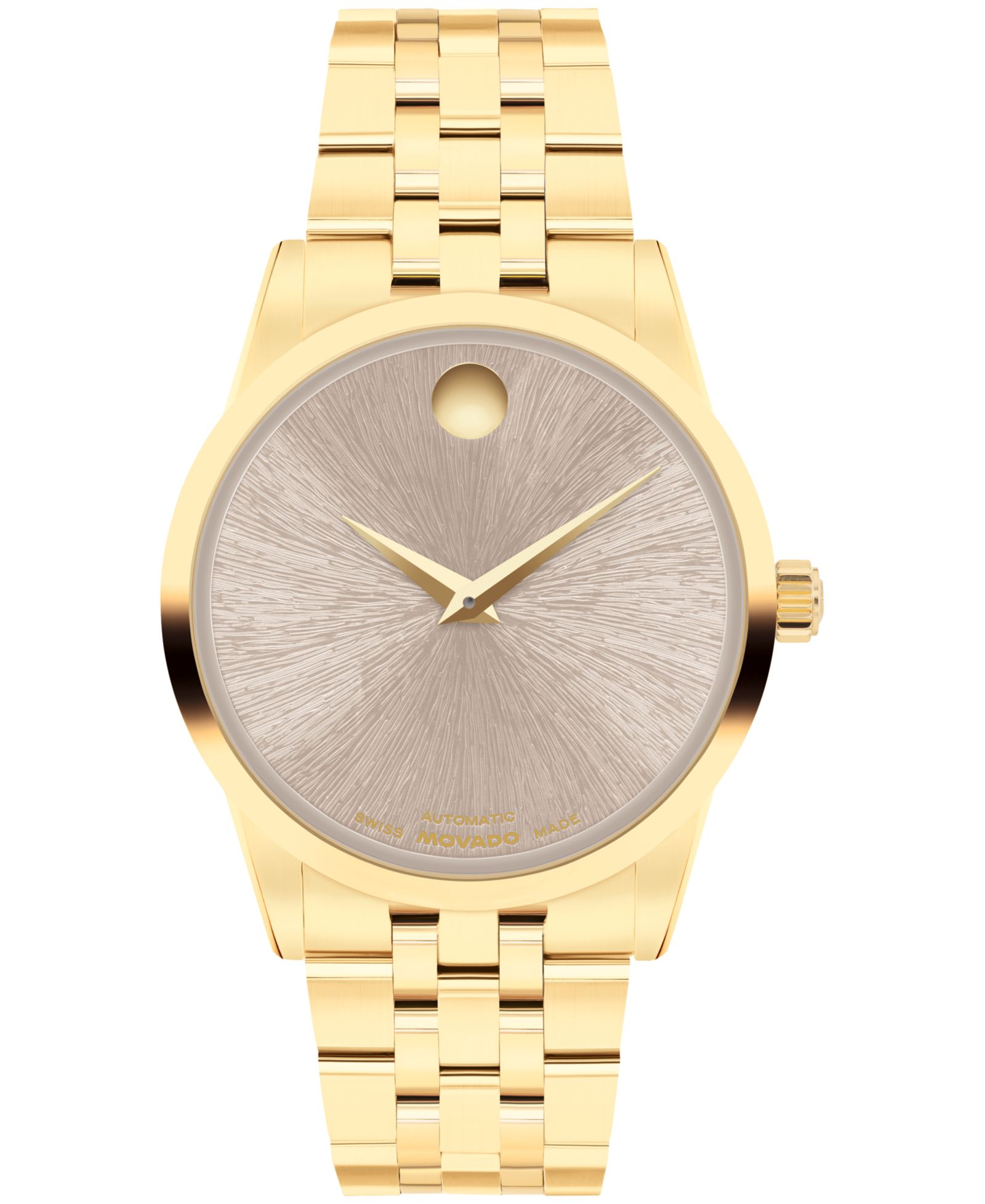 Женские часы Movado Museum Classic Swiss Automatic, 33mm, желтый PVD