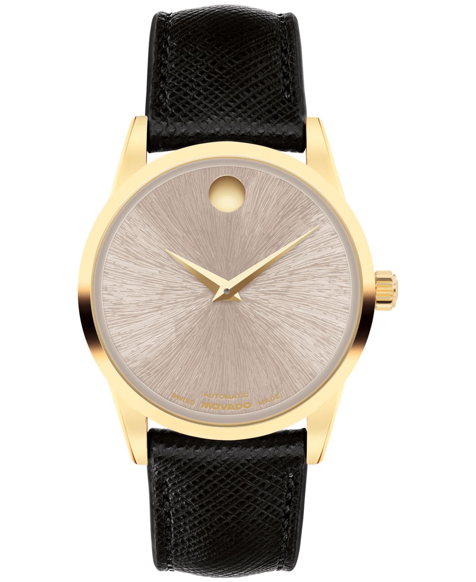 Часы Movado Women's Museum Classic Swiss Automatic Black Leather 33mm