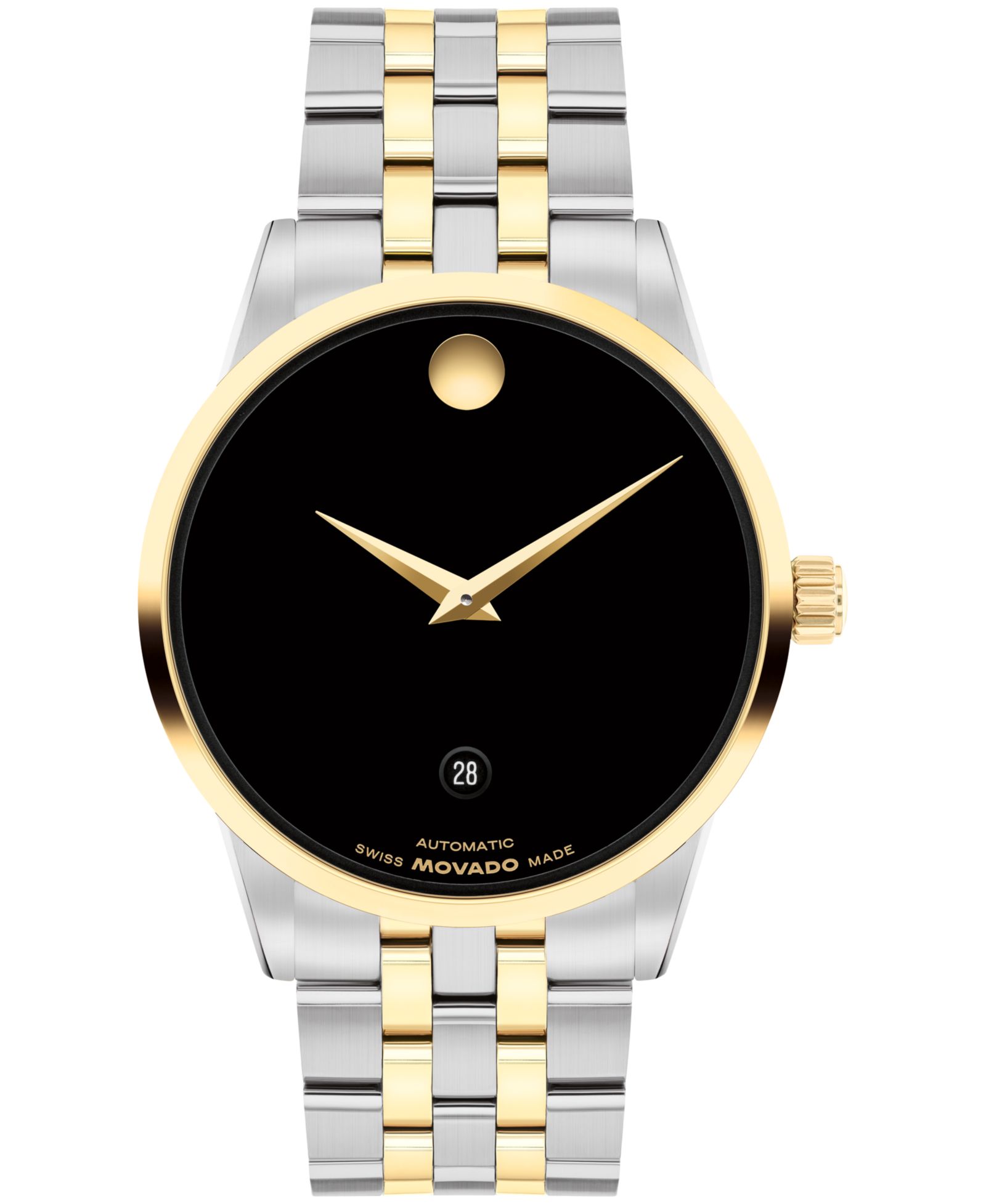 Мужские часы Movado Museum Classic Swiss Automatic Stainless-Steel Yellow PVD 40mm