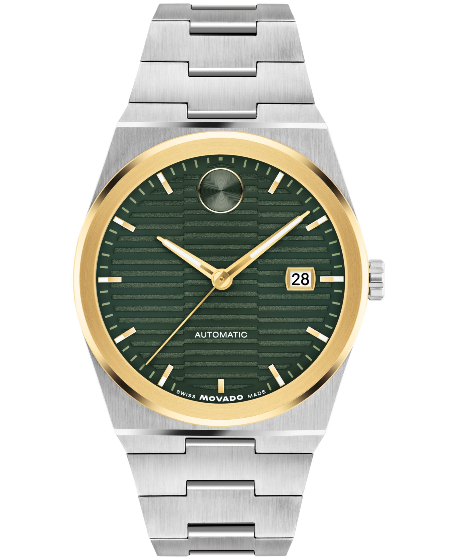 Movado Мужские швейцарские автоматические часы Bold Quest из нержавеющей стали, 39mm