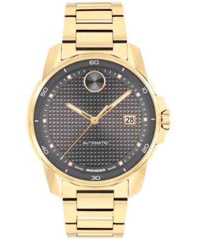 Movado Мужские часы Bold Verso Swiss Automatic Light Gold Steel 41mm
