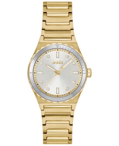 Женские часы Hugo Boss Candor Sport, сталь с золотым напылением, 32mm