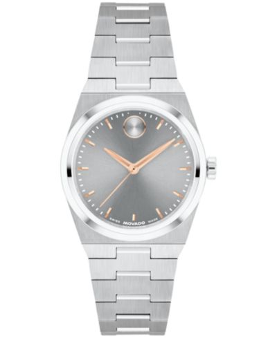 Женские часы Movado Bold Quest Mini Swiss Quartz Stainless-Steel, 28mm