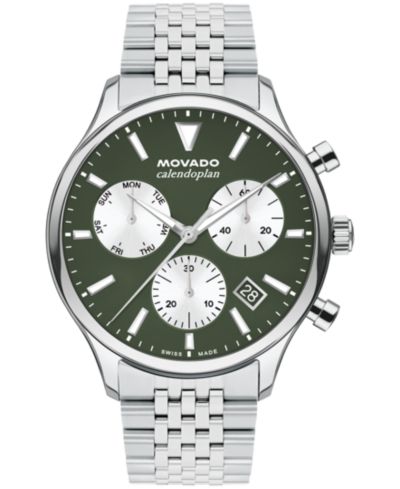 Мужские наручные часы Movado Calendoplan Swiss Quartz Chrono, 43mm
