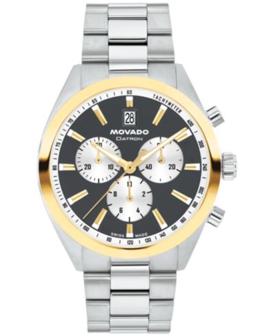 Мужские часы Movado Datron Swiss Quartz Chronograph Stainless-Steel, 41mm