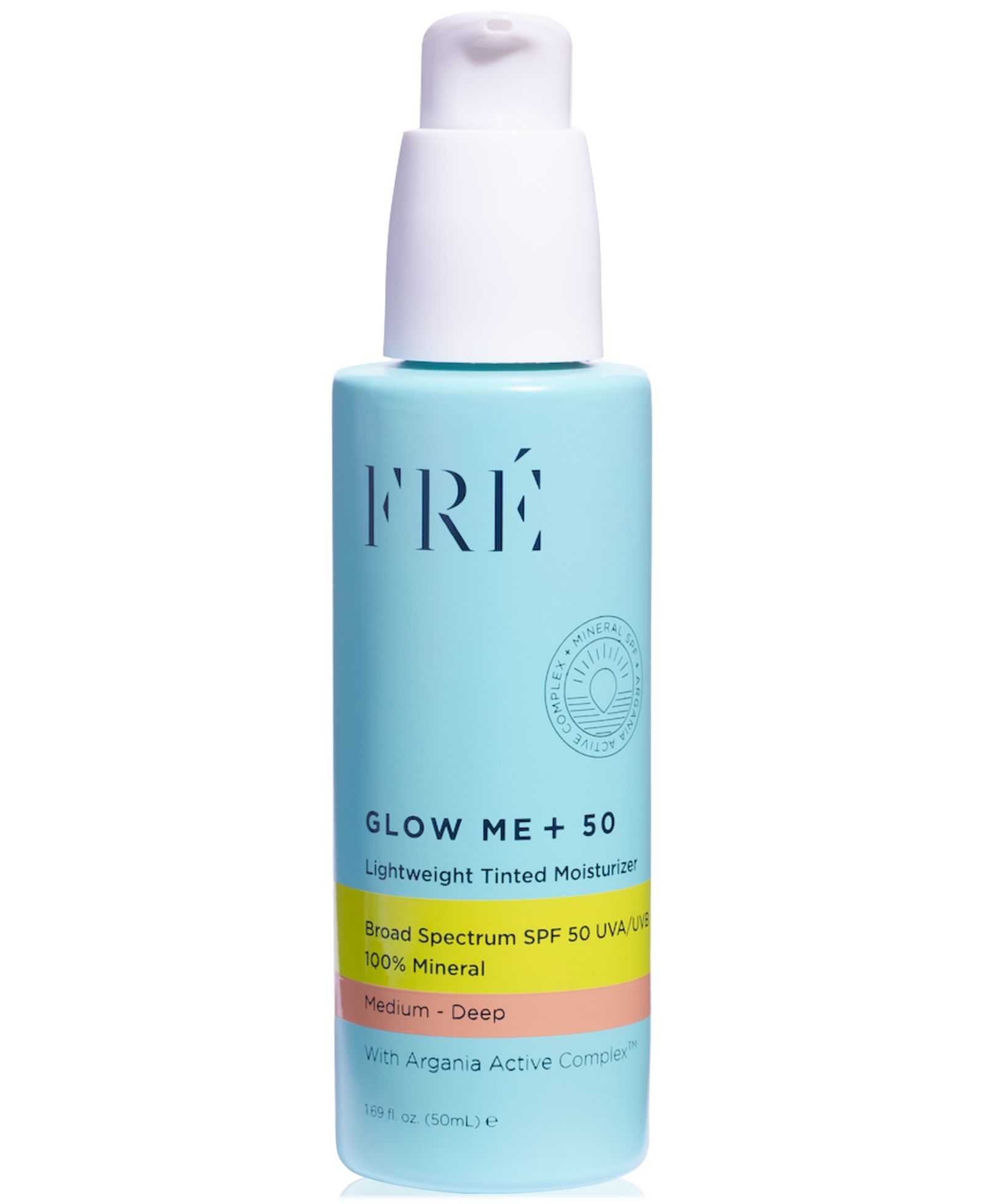 FRE GLOW ME + 50 Lightweight Tinted Moisturizer Mineral SPF 50, 1.69 oz.