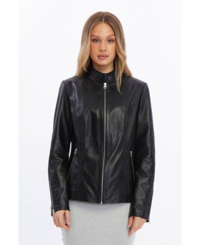Furniq UK Women's Elspeth Leather Jacket