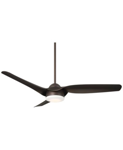 Casa Vieja 54 Inch 3 Blade LED Light with Remote Control Damp Rated Ceiling Fan